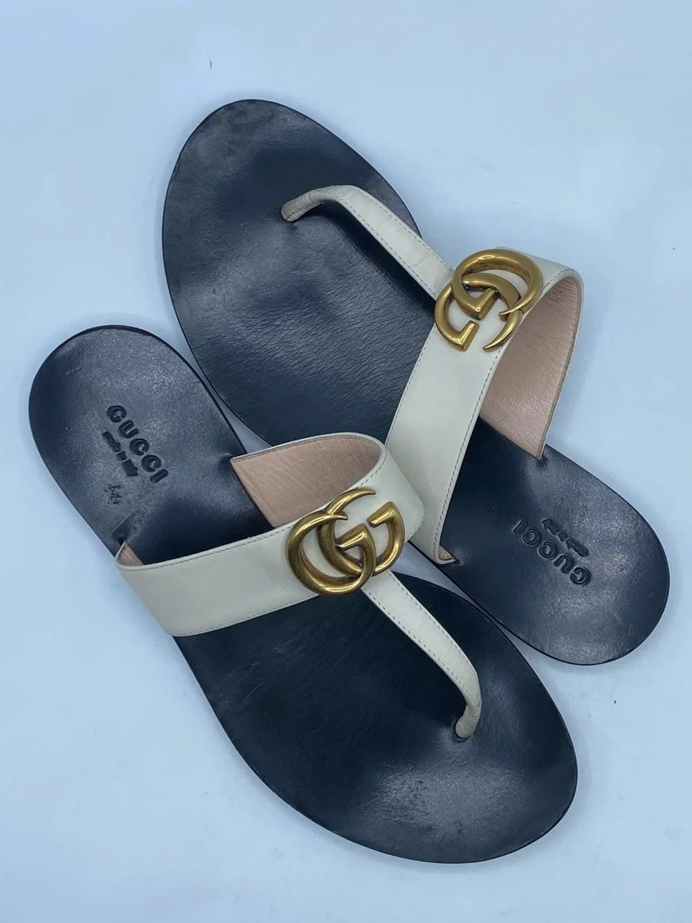 Gucci Double G Strap Sandals